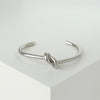 Celine Knot Silver Bangle Bracelet with Box