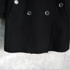 バーバリー カシミヤ ウール ダブル トレンチコート ブラック レディース