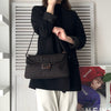 Fendi Mamma Bucket Zucchino Double Flap Nylon Canvas One Shoulder Bag Brown