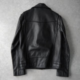 ビバスタジオ 本革 グレインレザー ダブル ライダースジャケット レザージャケット ブラック メンズ - NEWSED