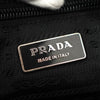 Prada Tessuto 尼龙和 Saffiano 皮革三角形徽标单肩包（黑色）