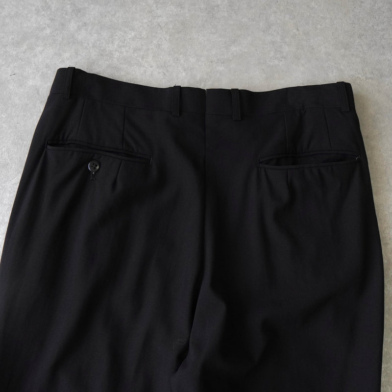 クリスチャン ディオール ヴィンテージ ツータック スラックス ブラック - NEWSED