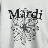 マルディメクルディ フラワー スウェット ホワイトグレー レディース - NEWSED