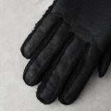エムエムシックス メゾンマルジェラ ロング レザー 手袋 グローブ ブラック メンズ タグ付き未使用品 - NEWSED