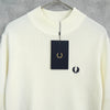 Fred Perry 立领针织衫，半长，象牙色，未使用，带标签，女款