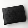 ロエベ リピートアナグラム レザー 二つ折り財布 ブラック