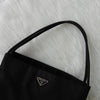 プラダ ポコノ テスート ナイロン トライアングルロゴ ハンドバッグ トートバッグ ブラック
