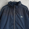ラコステ スポーツ バイカラー ナイロンジャケット ブルゾン ロゴパッチ ネイビー/グレージュ