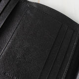 プラダ ナイロン 二つ折り財布 トライアングルロゴ ブラック - NEWSED