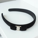 サルバトーレ フェラガモ ヴァラ リボン スエード カチューシャ ブラック - NEWSED