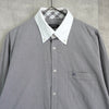 バーバリー ブラックレーベル ホースロゴ クレリックシャツ 長袖シャツ グレー