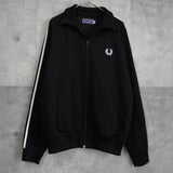フレッドペリー ヴィンテージ バックビジューロゴ トラックジャケット ブラック - NEWSED