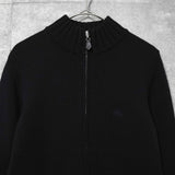 バーバリー ブルーレーベル ホースロゴ ドライバーズニット レディース ブラック - NEWSED