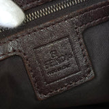 フェンディ マンマバケット ズッカ キャンバス / レザー ワンショルダーバッグ ブラウン - NEWSED