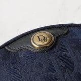 ディオール トロッター キャンバス/レザー コインケース ミニポーチ 小物入れ ネイビー - NEWSED