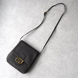 フェンディ ズッカ キャンバス/レザー ショルダーバッグ ブラウン - NEWSED