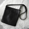 Loewe Logo Leather Shoulder Bag in Black