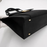 セリーヌ 馬車金具 サルキー ナイロン ハンドバッグ 自立型 ブラック - NEWSED