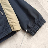 ラコステ スポーツ バイカラー ナイロンジャケット ブルゾン ロゴパッチ ネイビー/グレージュ - NEWSED