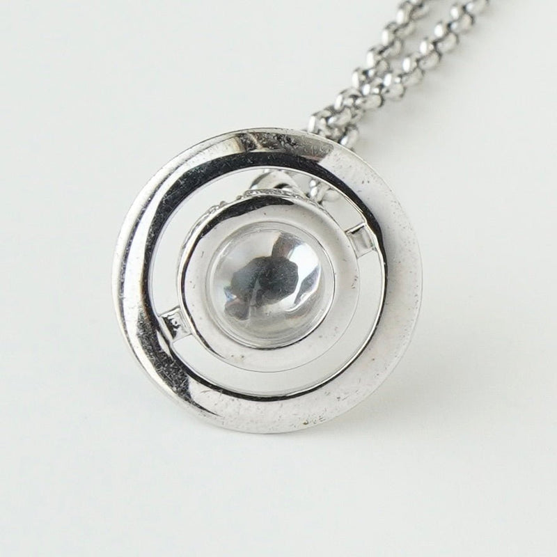 ヴィヴィアン ウエストウッド ミニ オーブ ラインストーン シルバー ネックレス - NEWSED