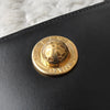 Celine Vintage Star Ball Calf Leather Shoulder Bag in Black