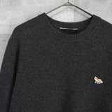 メゾン キツネ フォックス ニット セーター グレー - NEWSED