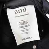 アミパリ アミ パリス ハートロゴ キャップ ブラック - NEWSED