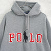 ポロ ラルフローレン ロゴ パーカー グレー