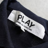 プレイ コムデギャルソン ハート ロゴ 半袖ポロシャツ ブラック