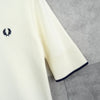 Fred Perry 立领针织衫，半长，象牙色，未使用，带标签，女款
