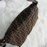 フェンディ マンマバケット ズッカ キャンバス / レザー ワンショルダーバッグ ブラウン - NEWSED