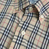 Burberry Vintage Nova 象牙白格纹短袖衬衫