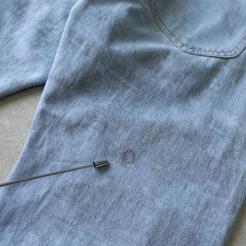 ヴィヴィアン ウエストウッド アングロマニア プリント デニム ジーンズ アイスブルー - NEWSED