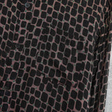 ドリス ヴァンノッテン シルク 総柄 長袖シャツ ブラウン - NEWSED