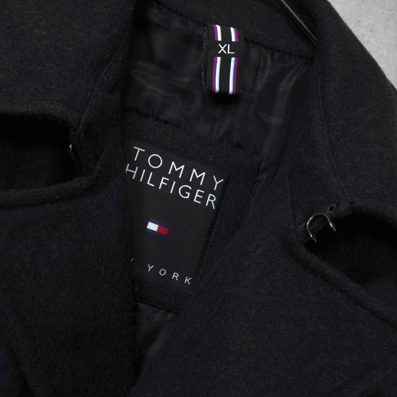 トミー ヒルフィガー ピーコート メンズ グレー - NEWSED