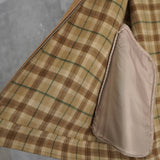 ラコステ メタルロゴバッジ ウールコート チェスターコート チェック柄裏地 キャメル - NEWSED