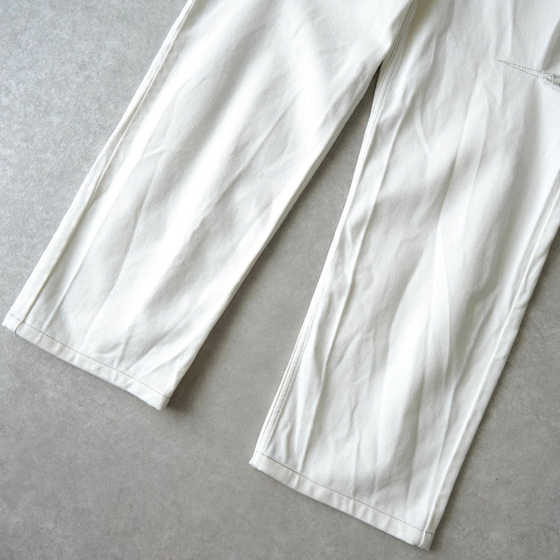 エムエムシックス メゾン マルジェラ スラッシュディティール ホワイト デニム ジーンズ - NEWSED