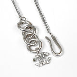 シャネル ココマーク クローバー ラインストーン 喜平 ネックレス シルバー - NEWSED