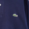 Lacoste 徽标贴片长袖 Polo 衫（海军蓝）