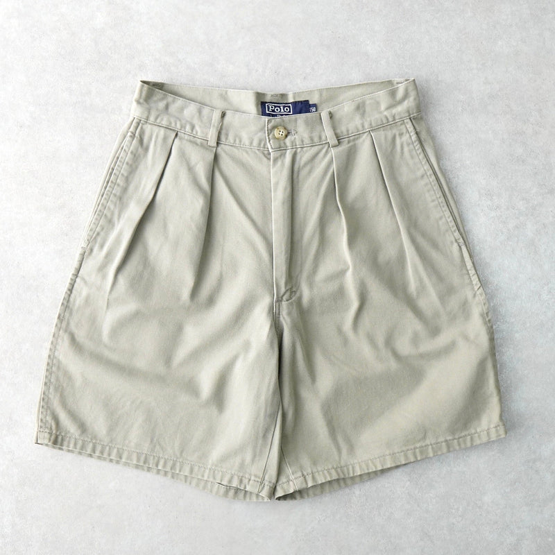 ポロ ラルフローレン ハーフパンツ コットンパンツ ベージュ レディース - NEWSED