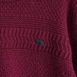 ラコステ ロゴ刺繍 ウール ニット ボルドー メンズ - NEWSED