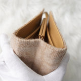 フェンディ ズッカ カシミヤ / レザー ミニハンドバッグ ベージュ - NEWSED