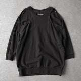 エムエムシックス メゾンマルジェラ ショルダー カットオフ 変形 スウェット トップス グレー レディース - NEWSED