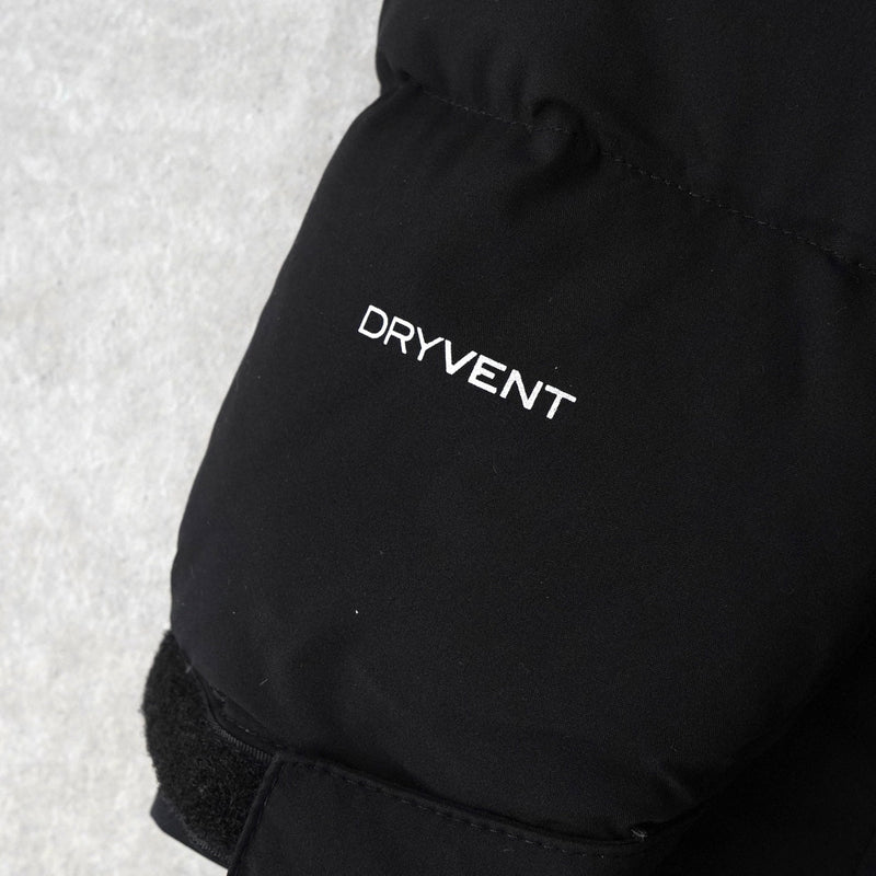 ザ ノースフェイス ドライベント ロゴ ロング丈 ダウンジャケット ダウンコート ブラック - NEWSED