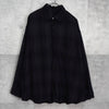 エヌハリウッド オンブレシャツ レーヨンシャツ 長袖シャツ ブラック