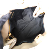 ミュウミュウ ロゴ レザー ハンドバッグ ベージュ レディース - NEWSED