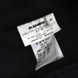 ジルサンダー バックロゴ ビスコース ロングコート スタッフコート ブラック - NEWSED