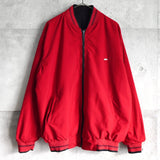 ラコステ ヴィンテージ リバーシブル スタジャン ブルゾン ロゴパッチ ダークネイビー/レッド - NEWSED