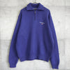 ポロ スポーツ ラルフローレン ハーフジップ カラー ニット ロゴ刺繍 パープル
