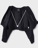 ワイズ ヨウジヤマモト ショート丈 ジップ ブルゾン ジャケット ネイビー レディース